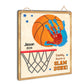 DIY Basketball Daddy Handprints Sign, Custom Handprint Keepsake Slam Dunk, Personalized Basketball Sign, DIY Kids Craft, Childre