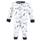 Hudson Baby Unisex Baby Cotton Sleep And Play, Winter Animals, 0-3 Months