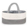Maliton Diaper Caddy Organizer For Baby Boy- Cotton Rope Diaper Caddy, Diaper Organizer For Changing Table, Nursery Storage Cadd