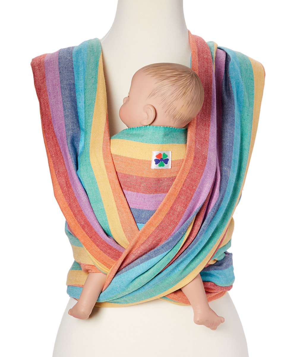 Woven Wrap Baby Carrier for Infants and Toddlers (Summer Rainbow)