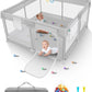 KFM Small Baby Playpen for Babies and Toddlers, 47 x 47 BPA-Free and Non-Toxic Toddler Play Pen, Seamless Protection Baby Play Y