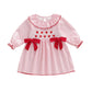 Toddler Baby Girl Valentines Day Outfit Infant Heart Smocked Dress Vintage Princess Dresses Cute Baby Spring Clothes (Heart Embr