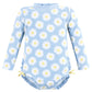 Hudson Baby Baby Girl'S Toddler Swimsuit, Blue Daisy