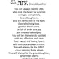 The Grandparent Gift Frame Wall Decor, First Granddaughter