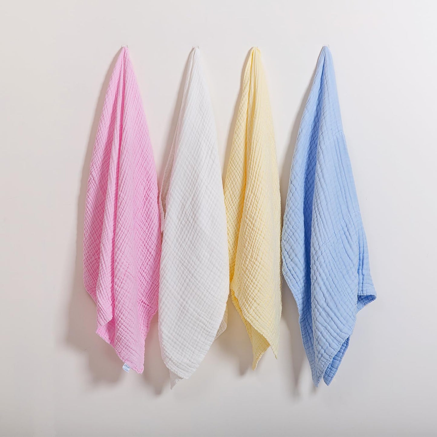 L'Ange Muslin Baby Towel - Infant Bath Towels For Newborn Babies Boy Or Girl - 100% Cotton - Ready To Use Medical Grade Packagin