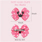 Ayesha Mouse Ears Hair Clips, 4Pcs Grosgrain Ribbon Mouse Bow Hair Clips, Polka Dot Bows For Girls, Hair Accessories For Baby Gi