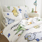 Pinkmemory Dinosaur Toddler Bedding Set For Big Boys Girls 5 Piece Cute Dinosaur Toddler Bedding Comforter Set Kids Crib Bedding