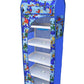 Looknsnap Plastic Baby Wardrobe Multipurpose 6 Shelve, (Unbreakable Material)  Blue