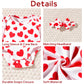 Aalizzwell 3-6 Months Infant Baby Girls Valentines Day Clothes Set Heart Outfit Clothing