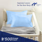 Toddler Travel Mini Pillowcase 14 X 20 Zipper Set Of 2 Small Pillow Cases For Travel Pillows 500 Thread Count 100% Soft Egyptian