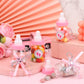 62 Pcs 3.5 Inch Baby Mini Milk Bottle Baby Shower Favor With 500 Adhesive Thank You For Showering Stickers, Small Plastic Bear C