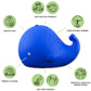 caaocho Pure Natural Rubber Bath Toy - Kala The Whale Baby Toy - Hole Free Bath Toys, BPA Free Bath Toys for Infants, without Ho