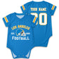 OAOANS Los Angeles Baby Clothes Custom Name Number Personalized Football Baby Jersey Clothing Newborn Toddler Apparel 0-24 Month
