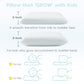 Attababy Toddler Pillow, Adjustable Memory Foam Small/Mini Pillow For Toddler 2 Years & Above, For Kids Sleeping, Napping Or Tra