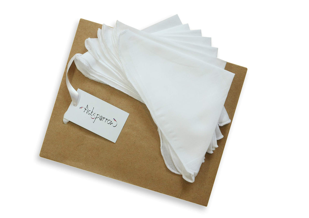 Picksparrow Cotton Newborn Baby Face Towels/Baby Cloth Wipes/Napkins/Wash Cloths (24 * 24 cm, VoileWhite, Set of 7)