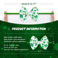 Yanjie Baby Bows Nylon Green Bow Headbands For Infant Girls Shamrock Clover Headband Newborn Toddler Headband St Patricks Day Ha