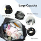Loradi Diaper Bag Tote With Insulated Pockets And Stroller Hooks For Travel (Black-Gold, Large)