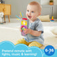 Fisher-Price Laugh & Learn Baby Learning Toy, Siss Remote Pretend TV Control with Music and Lights for Ages 6+ Months