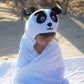 Little Ashkim Hooded Turkish Towel - White Panda - 0-24 Months