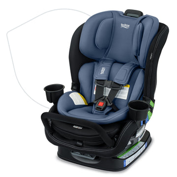 Britax Poplar S Convertible Car Seat, 2-In-1 Car Seat With Slim 17-Inch Design, Clicktight Technology, Arctic Onyx