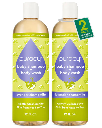 Puracy Baby Shampoo & Body Wash For Children - Pure Ingredients With 12 Fruit & Vegetable Extracts For Silky Smooth Skin, Gentle