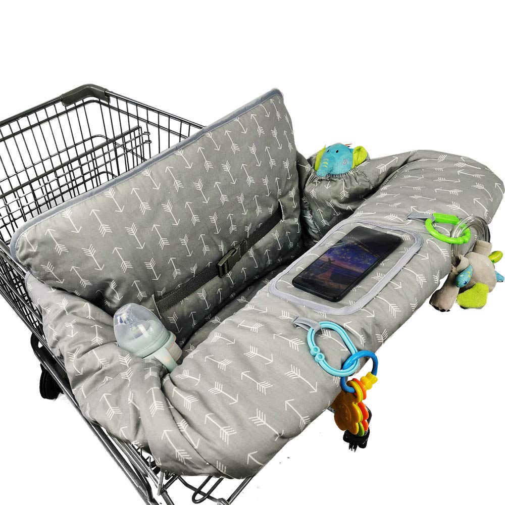 Icopuca Shopping Cart Cover For Baby Boy Girl, Anti Slip Design, Cotton High Chair Cover, Machine Washable For Infant, Toddler,