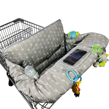 Icopuca Shopping Cart Cover For Baby Boy Girl, Anti Slip Design, Cotton High Chair Cover, Machine Washable For Infant, Toddler,