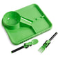 Dinneractive Dining Set For Kids - 3 PC Construction Themed Dinnerware - Tractor Utensils - Toddler Plates - Baby Dishes