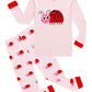 Kikizye Baby Girls Long Sleeve Ladybug Pajama Sets 100% Cotton Pjs Toddler Size 12-18 Mothes