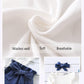 Nzrvaws Infant Toddler Baby 18 Months Girls Clothes Long Sleeve Ruffles White Shirt Tops + Denim Blue Long Pants+ Headband Fall