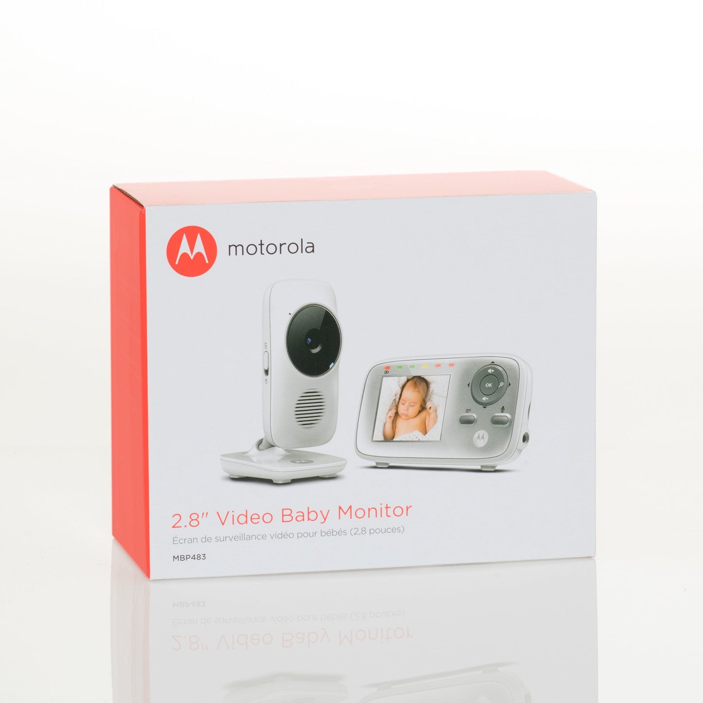 Motorola Mbp483 2.8' Video Baby Monitor With Digital Zoom, Two-Way Audio And Room Temperature Display