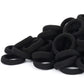 Black Seamless Baby Hair Ties - Girls Cotton Hair Bands - Tiny Kids Elastics Ponytail Holders For Baby Toddlers Girls Kids, 1 In