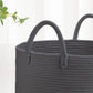 Bosroty Large Cotton Rope Laundry Hamper 65L, Baby Nursery Hamper With Handles, Woven Storage Basket For Living Room Bedroom, Ta