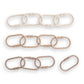 mushie Baby Chain Link Rings Toy 12-Count | Multiuse Car Seat Stroller Connecting Toy (Natural, Shifting Sand, Kahki)