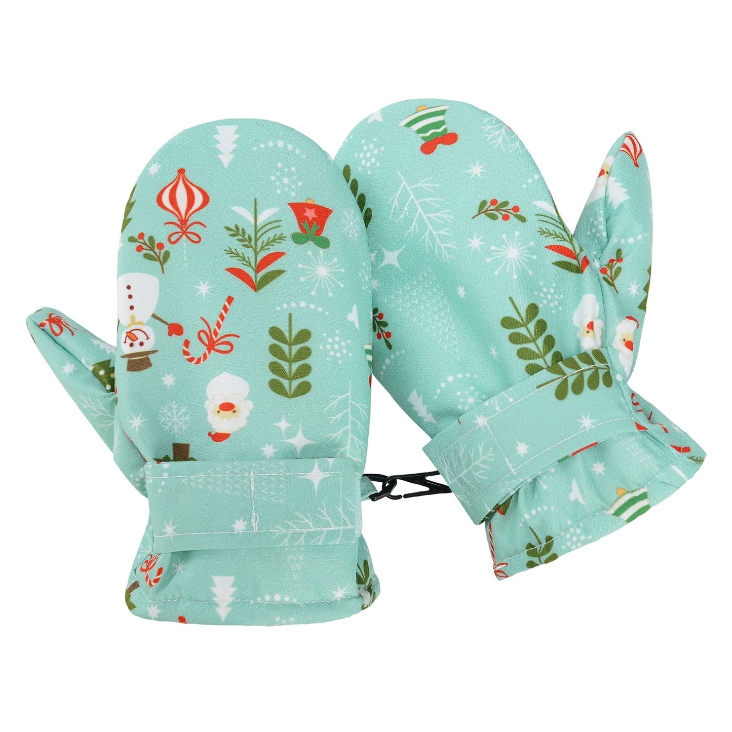 American Trends Baby Mittens Winter Toddler Gloves For Boy Girl Waterproof Ski Mittens Warm Fleece Toddler Mittens Christmas Man