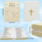 Yelakey Holy Bible Pillow,Cozy Faith Bible Plush Pillow That Opens Christian Plush Toy For Kids