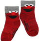 Sesame Street Elmo Baby Toddler Boy'S Girl'S 3 Pack Crew Socks With Grippers (4-5T, Red)