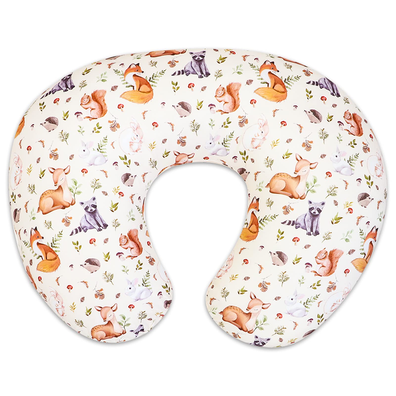 Jundetye Nursing Pillow Cover For Baby Boy And Girl, Ultra Soft Comfortable Stretchy Removable Slipcover For Newborn Breastfeedi