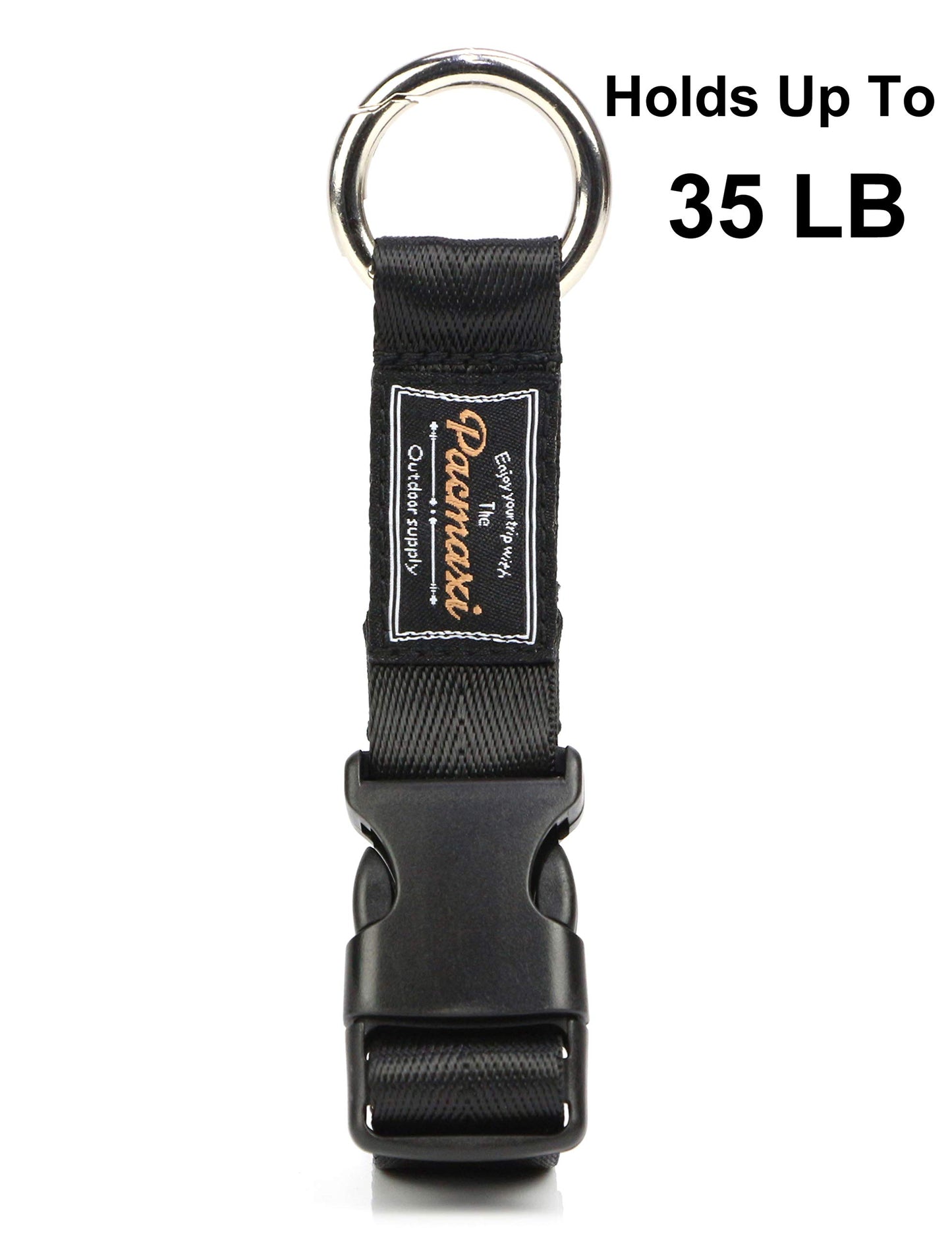 Stroller Hook By Pacmaxi, 2 Pack Multi Purpose Organizer Hooks Clip For Stroller, Wheelchair, Rollator, Walker (Black)