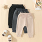 Yoawdats Baby Boys' 3-Pack Pull-On Jogger Pants Knit Pants Classic Fit Elastic Waist Kids Toddler Pants Multipacks Long Pants, 0