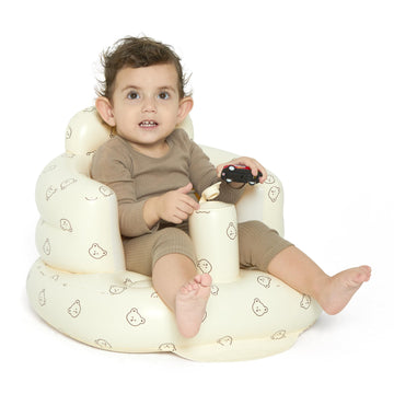 Baby Inflatable Seat For Babies 3-36 Months, Built In Air Pump Infant Back Support Sofa Toddler Chair For Sitting Up, Baby Floor