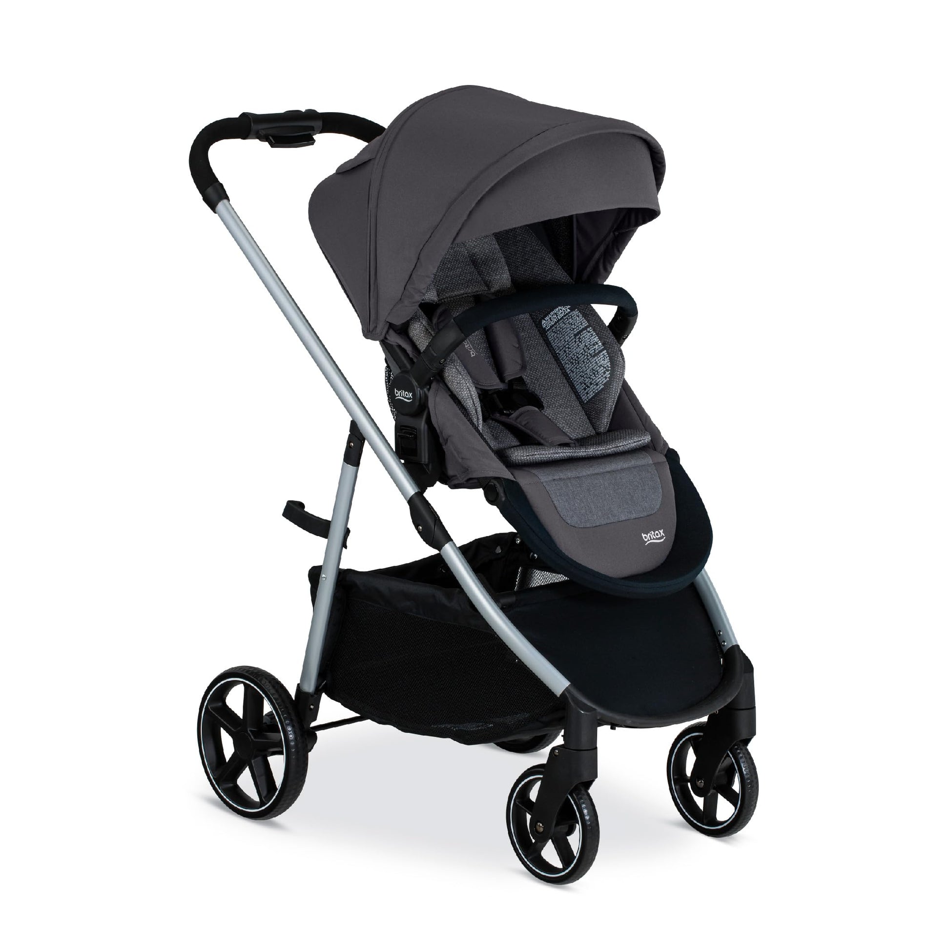 Britax Grove Modular Stroller, Lightweight Stroller With Cozyfit Insert And Bumper Bar, 6 Ways To Ride, Safewash, Pindot Stone