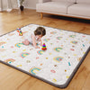 Boho Rainbow Baby Play Mat 50x50 Playpen Mat Thicken Soft Baby Crawling Mat Non-Slip Cushioned Baby Floor Mat with Letters, Acti
