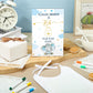 Panitay 100 Pcs Diy Baby Bibs Decorating Kit 50 White Bibs 25 Stencils 24 Fabric Markers 1 Baby Shower Game Sign(Blue Elephant)
