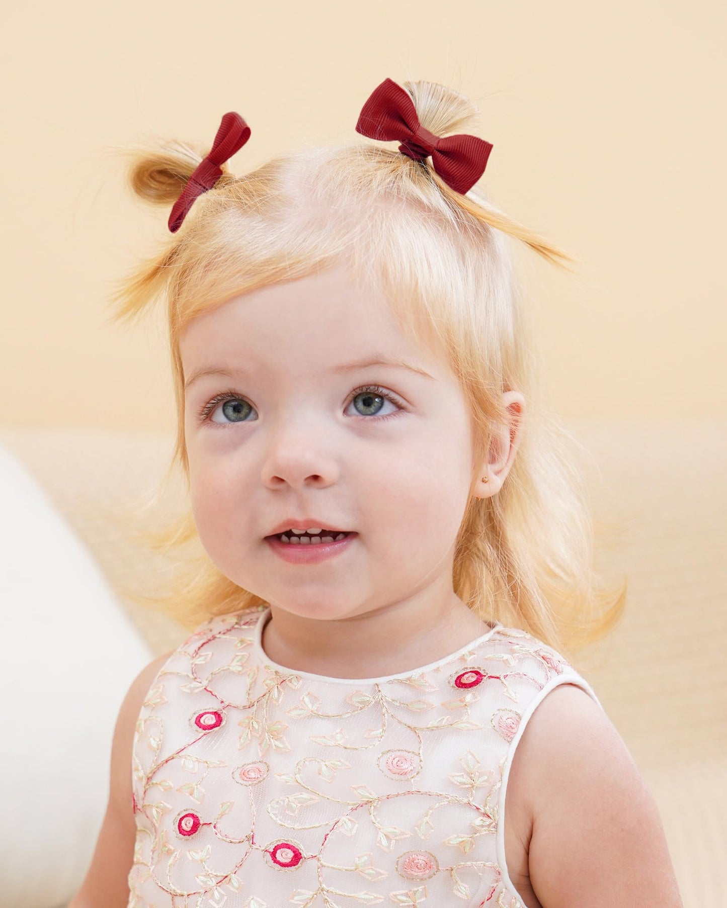 Jollybows 60Pcs 2 Inches Baby Girls Hair Bows Ties Mini Boutique Elastic Hair Rubber Ribbon Hair Band Accessories For Kids Toddl