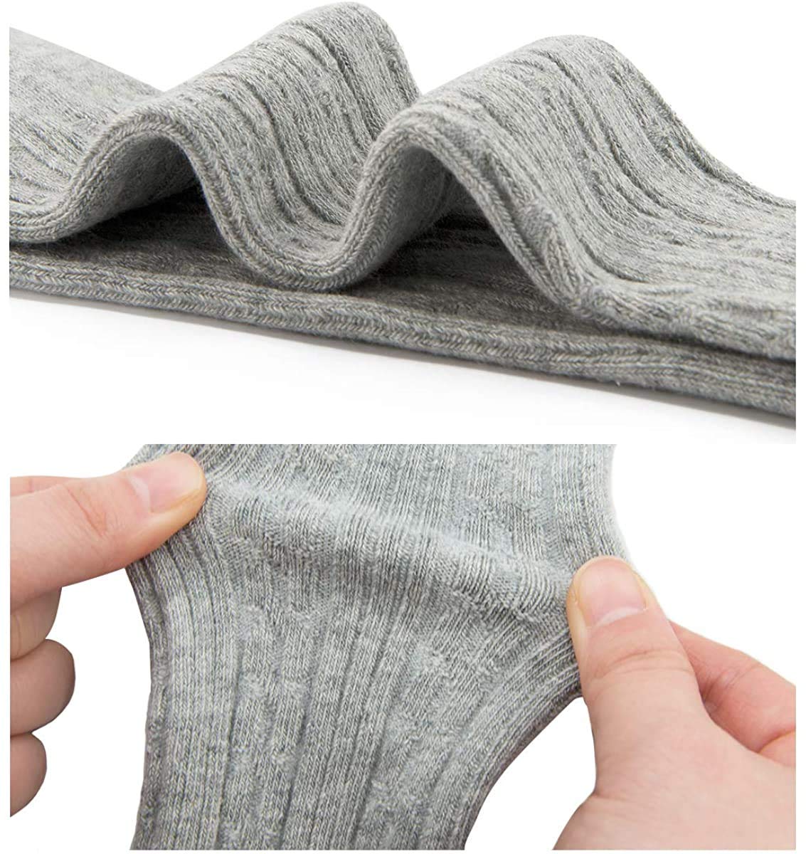 Century Star Baby Tights For Girls Soft Cotton Infant Leggings Toddler Solid Knit Socks Warm Stockings Newborn Pants Light Grey