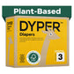 Dyper Baby Diapers Size 3 | Honest Ingredients | Cloth Alternative | Day & Overnight | Made With Plant-Based* Materials | Hypoal