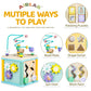 Wooden Activity Cube Montessori Toys for 1 2 3 Year Old Baby Toys 12 Months Toddlers 1-3 Birthday Gift Boys Girls Sensory Intera