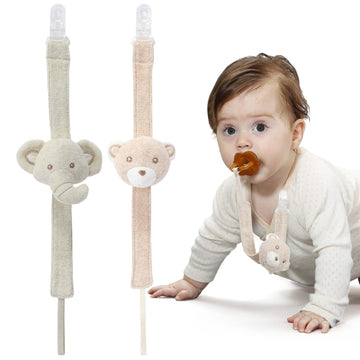 Cottonbebe Pacifier Clip, 2 Pack Baby Pacifier Holder For Boys And Girls Fits Many Pacifiers & Baby Teething Toys, Ideal Baby Gi