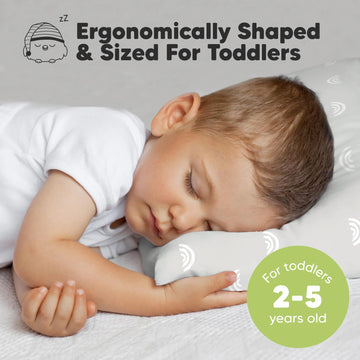 Keababies Toddler Pillow - Soft Organic Cotton Toddler Pillows For Sleeping, 13X18 Small Pillow For Kids, Kids Pillows For Sleep